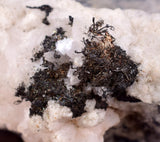 6.6cms NATIVE SILVER WIRE CALCITE PERU UCHUCCHACUA MINE MINERAL SPECIMEN HB246