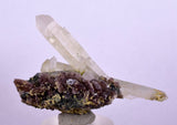 5.1cms PREMIUM EPIDOTE QUARTZ AXINITE CRYSTALS PERU AESTHETIC COLLECTOR CB135