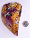 PIECES OF SPINY OYSTER POLISHED PERU JEWELRY PENDANT BB162