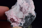 5cms RHODOCHROSITE PAGODA MANGANOAN CALCITE CRYSTALS JORDANITE GALENA PERU RB501