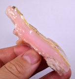 65 grams GEM PINK OPAL PERU ROUGH ANGEL SKIN TRANSLUCENT CORAL COLOR PB68