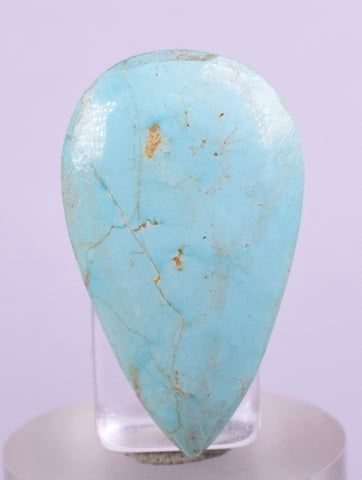 2.8cms GEM NATURAL TURQUOISE SCENIC CABOCHON RARE PERU PENDANT JEWELRY BB190