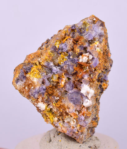 3.2cms GEM WULFENITE FLUORITE MIMETITE CRYSTALS ALAMO ARIZONA USA MINERAL YB45