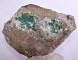 14.5cms DIOPTASE CRYSTALS PERU QUARTZ CHRYSOCOLLA MINERAL SPECIMEN KB41
