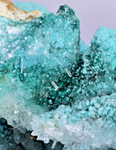 20cm GEM CHRYSOCOLLA IN SELENITE LILY MINE PERU MALACHITE STALACTITES CB359
