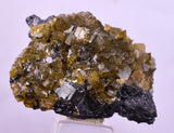 3.1cms GEMMY BARITE GOLDEN CRYSTALS PERU SHINY TRANSLUCENT MINERAL EB85