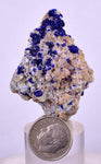 4.7cms GEM AZURITE CRYSTALS MEXICO ROYAL BLUE COLOR SHINY UB216
