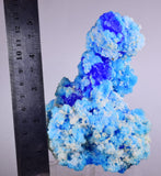 12.5cms NEW BLUE CHALCANTHITE NATURAL BOTRYOIDAL CRYSTALS PERU TRANSLUCENT FB33