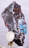 7.5cms DRUZY CHRYSOCOLLA QUARTZ LILY MINE PERU COPPER 2000 DISCOVERY DB25
