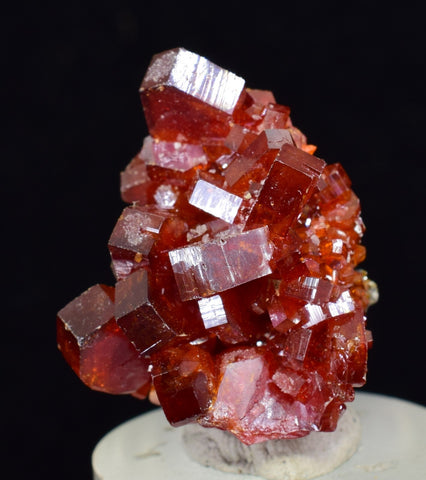 2.7cm VANADINITE CRYSTAL BARITE MIBLADEN MOROCCO MINIATURE MINERAL SPECIMEN WB20