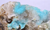 7.2cms DRUZY CHRYSOCOLLA QUARTZ PERU COPPER MINERAL SPECIMEN COLLECTOR DB68