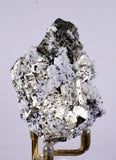 5.7cms PYRITE CUBIC QUARTZ CALCITE PERU SHINY CRYSTALS MINERAL COLLECTOR MB24