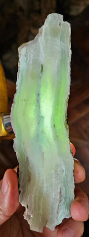 205 Grm PERUMAR STRONTIANITE ARAGONITE SCENIC SLAB ROUGH TRANSLUCENT CB148