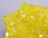 8.8cms SULPHUR NATURAL CRYSTALS BOLIVIA SULFUR POTOSI MINERAL SPECIMEN YB21