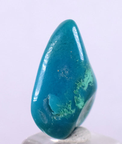 8carats GEM SILICA CHRYSOCOLLA CHALCEDONY LILY MINE PERU SCENIC TUMBLED BB51