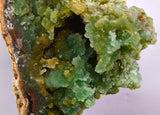 11.6cms DRUZY CHRYSOCOLLA CALCITE QUARTZ LILY MINE PERU COPPER MINERAL DB60