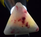 27carats GEM RED THULITE SCAPOLITE MARIALITE CLINOZOISITE PERU CABOCHON BB214
