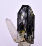 3.2cms PREMIUM EPIDOTE QUARTZ MINIATURE CRYSTALS PERU AESTHETIC COLLECTOR CB127