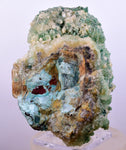 11cms STALACTITE ATACAMITE CALCITE CHRYSOCOLLA MALACHITE LILY MINE PERU AB248