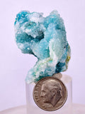 3.9cms DRUZY CHRYSOCOLLA MALACHITE QUARTZ LILY MINE PERU MINERAL SPECIMEN DB101