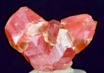 1.8cms TWIN SCEPTER RHODOCHROSITE CRYSTALS PERU UCHUCHACCUA MINE RB479