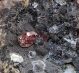 4.8cm RHODOCHROSITE CRYSTALS PERU OLD STOCK UCHUCCHACUA MINERAL SPECIMEN RB518
