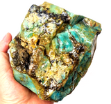 1.4kg GEM BLUE OPAL PERU ROUGH SCENIC SEASCAPE MINERAL SPECIMEN OB53