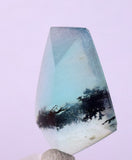 4.5cts GEM SKY BLUE OPAL FACETED PERU SHINY CLEAR JEWELRY OLD STOCK  BB93