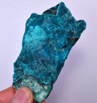 8cm GEM BLUE MALACHITE PERU TRANSLUCENT CHRYSOCOLLA BOTRYOIDAL CRYSTAL UB172