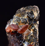 2.5cm RHODOCHROSITE CRYSTALS PERU OLD STOCK UCHUCCHACUA MINERAL SPECIMEN RB489