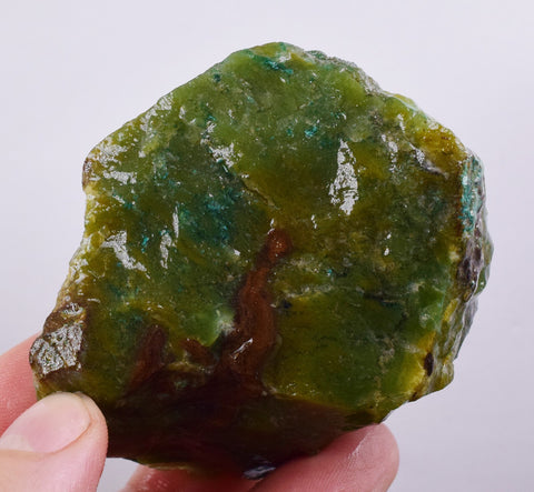 200grs GEM SILICA CHRYSOCOLLA LILY MINE PERU CHALCEDONY QUARTZ BLUE ROUGH SB107