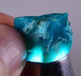 390 carat GEM SILICA CHRYSOCOLLA CHALCEDONY PERU HIGH YIELD ROUGH SB102