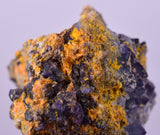 3.4cms GEM RARE WULFENITE FLUORITE MINI CRYSTALS ALAMO ARIZONA USA YB52