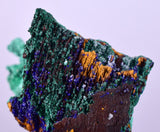 4cms AZURITE MALACHITE CRYSTALS MINERAL SPECIMEN AHOULI MINES MOROCCO UB219