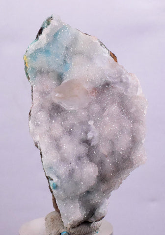 5.6cms DRUZY CHRYSOCOLLA QUARTZ LILY MINE PERU COPPER 2000 DISCOVERY DB24