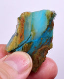 10grams BLUE OPAL SLAB PERU SCENIC QUALITY TRANSLUCENT JEWELRY COLLECTOR OB73