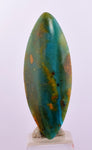 10.5ct GEM BLUE OPAL SCENIC CABOCHON PERU SEASCAPE PENDANT JEWELRY BB386