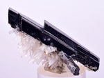5.5cms HUBNERITE FLOATER QUARTZ CRYSTALS DOUBLY TERMINATED PERU MINERAL MB144