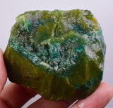 200grs GEM SILICA CHRYSOCOLLA LILY MINE PERU CHALCEDONY QUARTZ BLUE ROUGH SB107