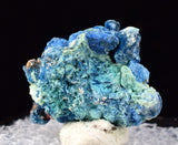 2.2cms GEM SHATTUCKITE AURICHALCITE CRYSTALS QUARTZ EL JACALITO MINE MEXICO VB02