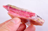 385carats GEM DEEP RED PINK OPAL PERU ROUGH COLOR TRANSLUCENT MINERAL PB93