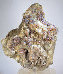 14cms GEM SPHALERITE RUBY BLEND ON QUARTZ PYRITE CRYSTALS PERU MB141