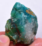 46grs GEM SILICA CHRYSOCOLLA LILY MINE PERU CHALCEDONY QUARTZ BLUE ROUGH SB136