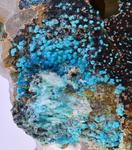11cms CHRYSOCOLLA QUARTZ  BOTRYOIDAL TENTADORA MINE PERU MINERAL SPECIMEN CB188