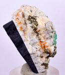 3.3cm EMERALD CRYSTAL PYRITE SLATE CALCITE QUARTZ COLOMBIA MINERAL SPECIMEN EB33