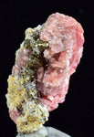 3.3cms RHODOCHROSITE FLUORITE PYRITE CRYSTAL RHOMBOHEDRAL SUPER MINIATURE RB295