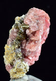 3.3cms RHODOCHROSITE FLUORITE PYRITE CRYSTAL RHOMBOHEDRAL SUPER MINIATURE RB295