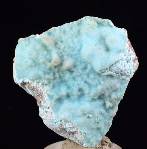 4.1cms DRUZY CHRYSOCOLLA QUARTZ LILY MINE PERU COPPER 2000 DISCOVERY DB30