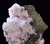 6.8cms RHODOCHROSITE CALCITE PYRITE  CRYSTALS HUANZALA PERU PINK CRYSTALS RB362