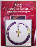 SEÑOR DE LOS MILAGROS LORD OF MIRACLES ROSARY BEADS SYNTHETIC BOOK  PERU JB5